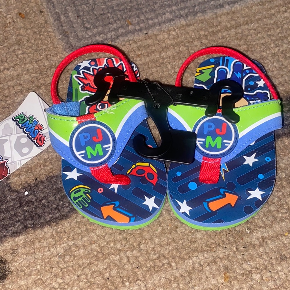 Brand new Pj Mask flip flops - never worn